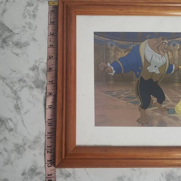 Beauty and the Beast Lithograph Framed Picture - Picture 6 of 7